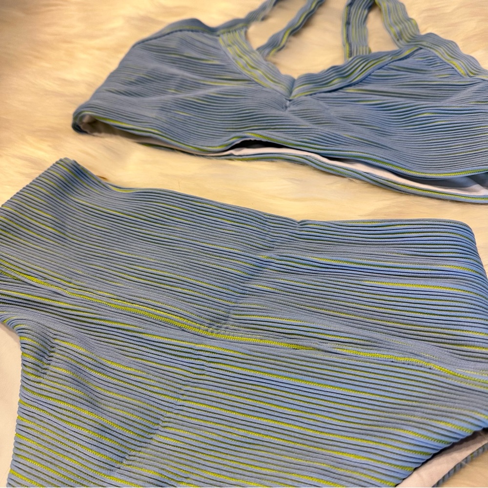 NWOT Beach Riot Ribbed Bikini Set Highwaisted - Picture 4 of 6